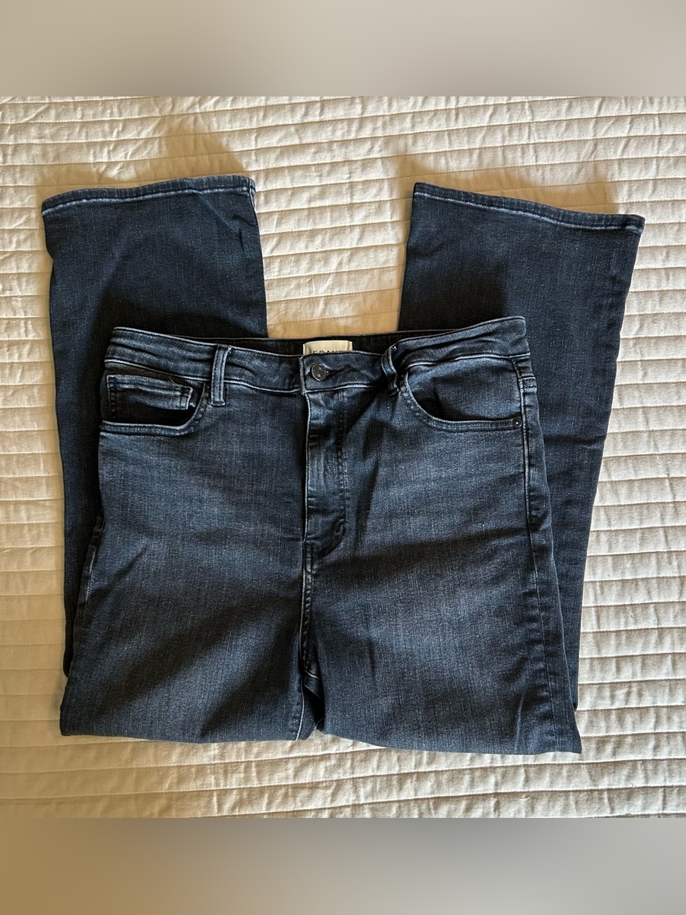 Frame The Reboot Crop Black Jeans